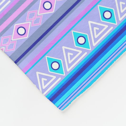 Couverture Polaire geometric ethnic tribal pattern of American Indian (Coin)