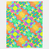 Couverture Polaire Geometric Magical abstract color art (Devant)
