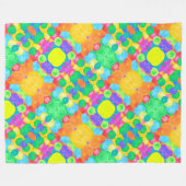 Couverture Polaire Geometric Magical abstract color art (Devant (Horizontal))