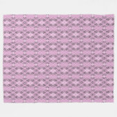 Couverture Polaire Geometric pattern retro pink diamonds (Devant (Horizontal))