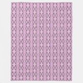 Couverture Polaire Geometric pattern retro pink diamonds (Devant)
