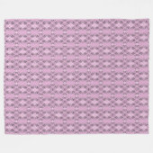 Couverture Polaire Geometric pattern retro pink diamonds (Devant (Horizontal))