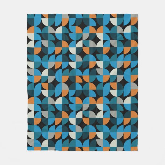 Couverture Polaire Geometric seamless mosaic tiles pattern, backgroun (Devant)