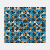 Couverture Polaire Geometric seamless mosaic tiles pattern, backgroun (Devant (Horizontal))