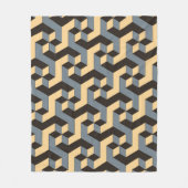 Couverture Polaire geometric seamless tile with complex rotating cubi (Devant)