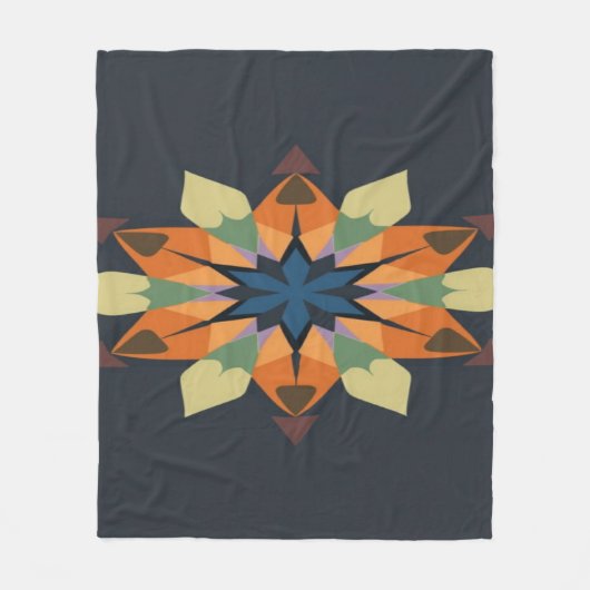 Couverture Polaire Geometric Symphony: Balance in blankets  (Devant)