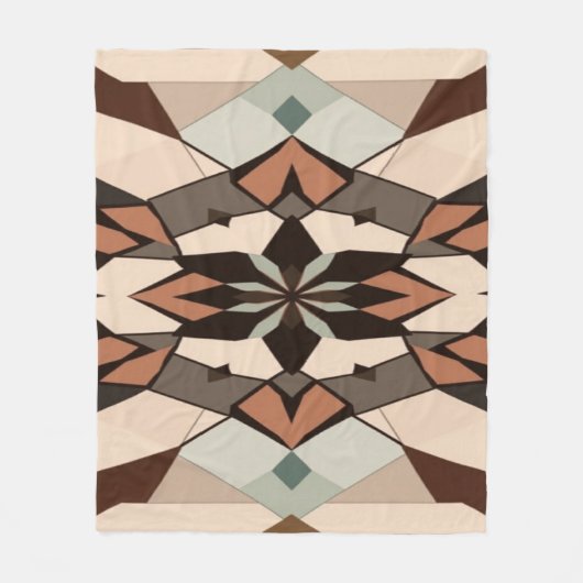Couverture Polaire Geometric Symphony: Balance in blankets  (Devant)