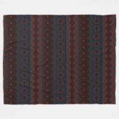 Couverture Polaire Géométrie Aztèque (Devant (Horizontal))
