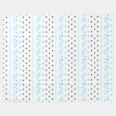 Couverture Polaire Géométrie bleue (Devant (Horizontal))