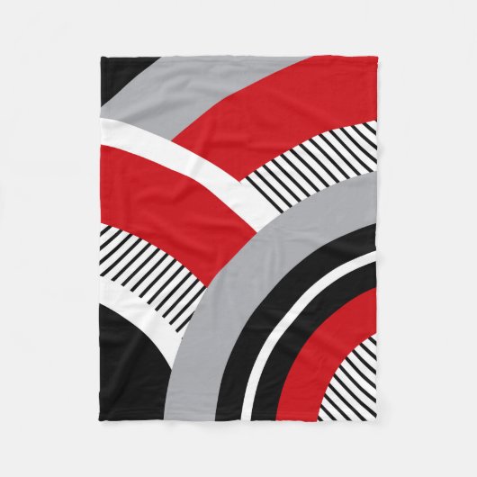 Couverture Polaire Géométrie colorée (Devant)