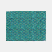 Couverture Polaire Géométrie Émeraude Dorée (Devant (Horizontal))