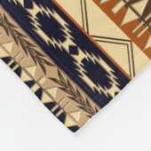 Couverture Polaire Géométrie ethnique africaine (Coin)