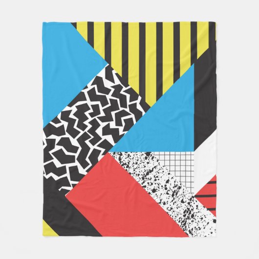 Couverture Polaire Géométrie moderne : Style Abstrait sans couture (Devant)