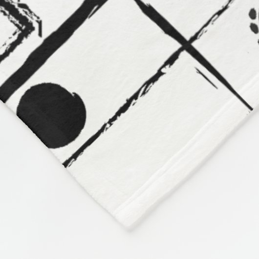 Couverture Polaire géométrique abstraite (Coin)