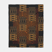 Couverture Polaire Géométrique Afrocentrique (Devant)