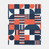 Couverture Polaire Géométrique créative : Conception moderne et trans (Devant)