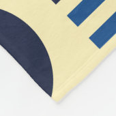 Couverture Polaire Géométrique du milieu du siècle : Motif rétro funk (Coin)