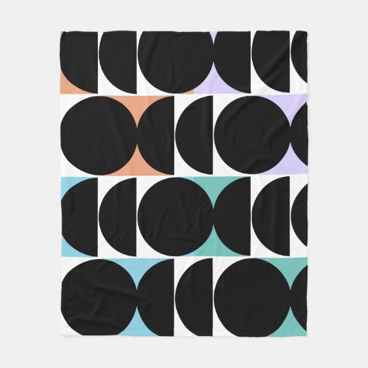 Couverture Polaire Géométrique moderne du milieu du siècle (Devant)