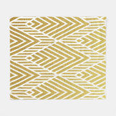 Couverture Polaire Géométrique or brillant sans couture motif (Devant (Horizontal))