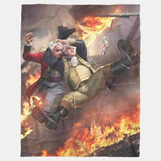 COUVERTURE POLAIRE GEORGE WASHINGTON DÉFAIT LES BRITANNIQUES (Devant)