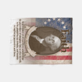 Couverture Polaire George Washington - foi (Devant (Horizontal))
