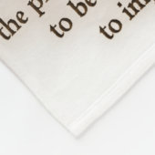 Couverture Polaire George Washington - foi (Coin)