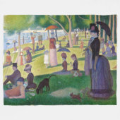 Couverture Polaire Georges Seurat - Un dimanche sur La Grande Jatte (Devant (Horizontal))