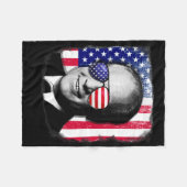 Couverture Polaire Gerald Ford Drapeau américain 4 juillet (Devant (Horizontal))