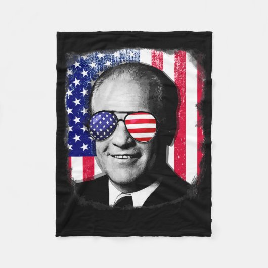 Couverture Polaire Gerald Ford Drapeau américain 4 juillet (Devant)