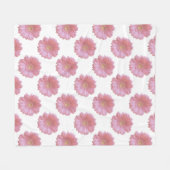 Couverture Polaire Gerbera marguerite rose pâle (Devant (Horizontal))