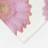 Couverture Polaire Gerbera marguerite rose pâle (Coin)