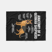 Couverture Polaire German Shepherd  (Devant (Horizontal))