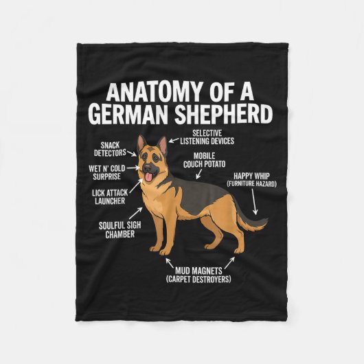 Couverture Polaire German Shepherd  (Devant)