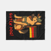 Couverture Polaire German Shepherd Funny Beer Festival Guten Dog  (Devant (Horizontal))