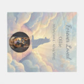 Couverture Polaire German Shepherd Memorial Blanket | Rainbow Bridge (Devant (Horizontal))