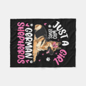 Couverture Polaire German Shepherd Shirt For Girls Women German Sheph (Devant (Horizontal))