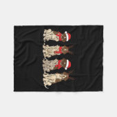 Couverture Polaire German Shorthair Inter Christmas Gsp Mom Dad (Devant (Horizontal))