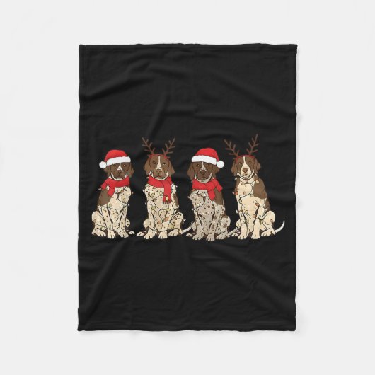 Couverture Polaire German Shorthair Inter Christmas Gsp Mom Dad (Devant)