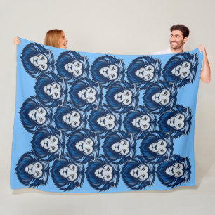 Couverture Polaire Geste du Lion Bleu