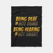 Couverture Polaire Gesture à la main Sourde de l'ouïe perte de consci (Devant)