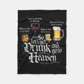 Couverture Polaire Get Drunk And Go To Heaven (Devant)