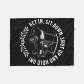Couverture Polaire Get In Sit Down Shut Up And Hold On Funny Golf Car (Devant (Horizontal))