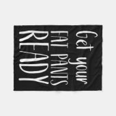 Couverture Polaire Get Your Fat Pants Ready - Funny Thanksgiving T Sh (Devant (Horizontal))
