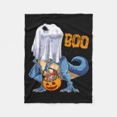 Couverture Polaire Ghost Dinosaur T Rex Funny Boo Halloween Boys Men (Devant)