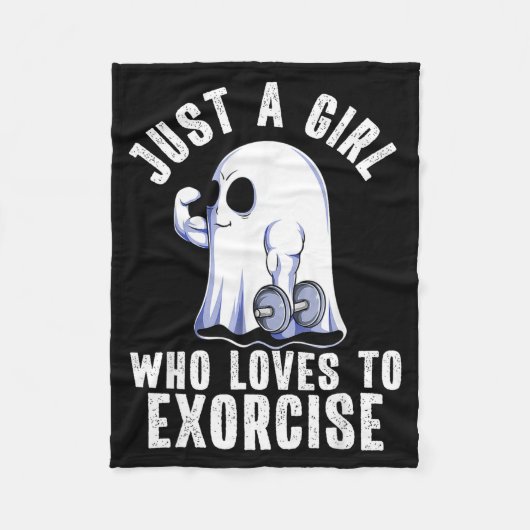 Couverture Polaire Ghost Funny Gym Workout Bodybuilding Soky Hallowee (Devant)