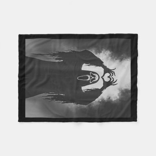 Couverture Polaire Ghost Heart Hands Y Face Horror Ster Halloween (Devant (Horizontal))