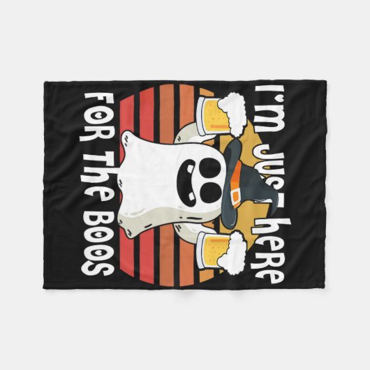 Couverture Polaire Ghost I'm Just Here For Boos1 (Devant (Horizontal))