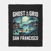 Couverture Polaire Ghost in the Grid - San Francisco Éffrayant Tech (Devant)