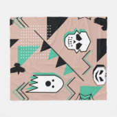 Couverture Polaire Ghost motif, halloween thème sans couture motif av (Devant (Horizontal))
