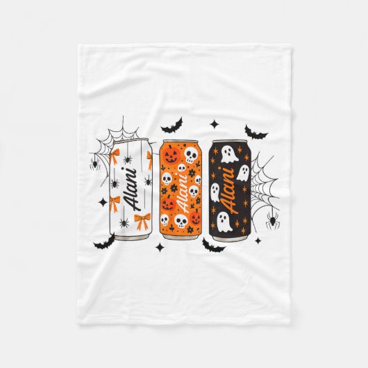 Couverture Polaire Ghost Pumpkin Sce Funny Halloween Energy Drink Can (Devant)